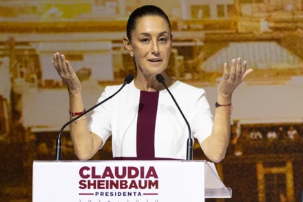 Tổng thống Mexico Claudia Sheinbaum (Ảnh: Tân Hoa xã)