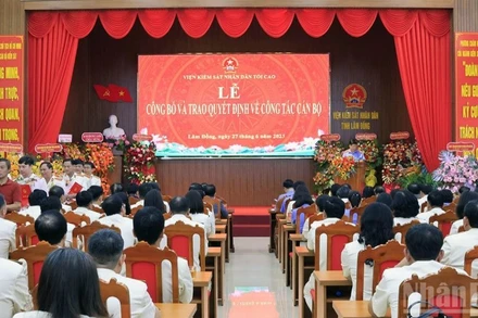 Lễ công bố và trao quyết định Bổ nhiệm lãnh đạo Viện Kiểm sát nhân dân tỉnh Lâm Đồng mới.
