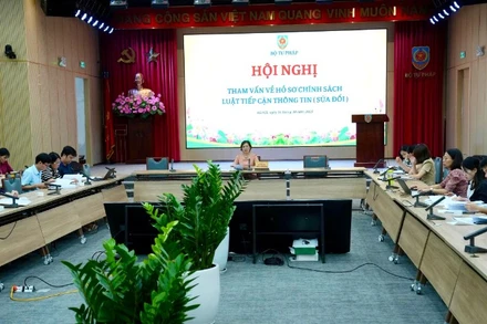 Hội nghị "Tham vấn về hồ sơ chính sách Luật Tiếp cận thông tin (sửa đổi)". (Ảnh: TL)