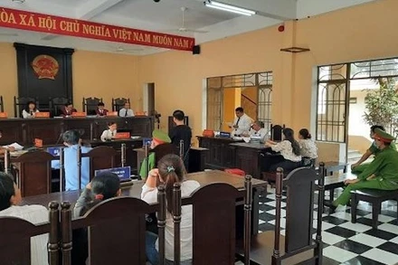 Phiên tòa tố tụng hình sự có sự tham gia của Trợ giúp viên pháp lý thuộc Trung tâm Trợ giúp pháp lý Nhà nước tỉnh Quảng Nam (trước đây). (Ảnh: TL)