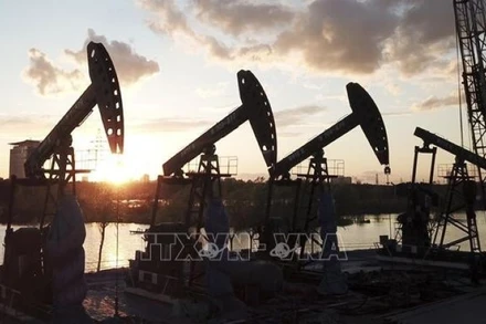 Giếng dầu tại tỉnh Hắc Long Giang, Trung Quốc. (Ảnh: THX/TTXVN)