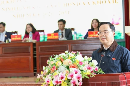 Ông Trần Văn Khải, đại biểu Quốc hội Khóa XV, Phó Chủ nhiệm Ủy ban Khoa học, Công nghệ và Môi trường của Quốc hội tiếp xúc cử tri. (Ảnh: TL)