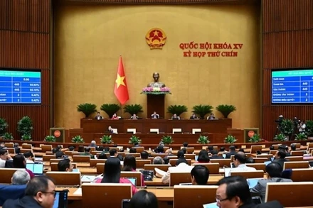 Quốc hội thông qua Luật sửa đổi, bổ sung một số điều của Bộ luật Tố tụng hình sự. (Ảnh: QH.