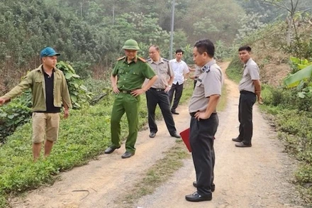 Một vụ thi hành án dân sự tại địa phương. (Ảnh: TH)