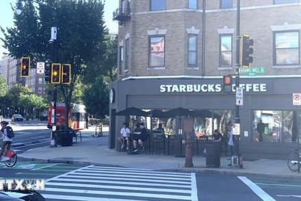 Một góc phố tại trung tâm thủ đô Washington D.C. (Ảnh: TTXVN)