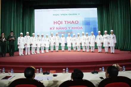 Các đội tham gia Hội thao Kỹ năng Y khoa năm 2025 của Học viện Quân y.