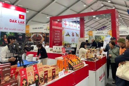 Các sản phẩm của thương hiệu MISS EDE, tỉnh Đắk Lắk trưng bày tại Triển lãm Thực phẩm lên men Quốc tế Hàn Quốc lần thứ 23 (IFFE 2025).