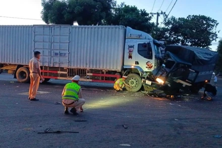 Hiện trường vụ tai nạn.