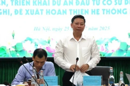 Thứ trưởng Tư pháp Nguyễn Thanh Ngọc phát biểu.