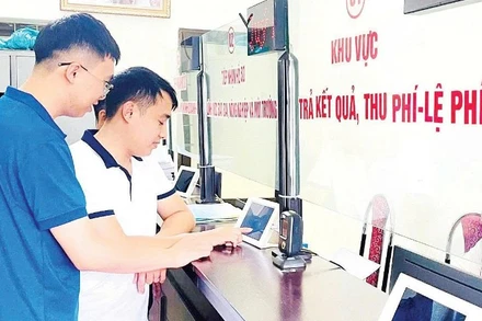 Trung tâm phục vụ hành chính công cơ sở 1, Đặc khu Cát Hải. (Ảnh: XUÂN TRƯỜNG)