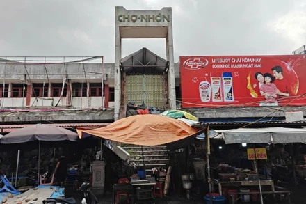 Chợ Nhớn tại phường Kinh Bắc, tỉnh Bắc Ninh buộc phải tạm dừng hoạt động do không bảo đảm an toàn phòng cháy chữa cháy từ tháng 7/2022.