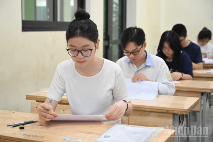 Tại Kỳ thi tốt nghiệp THPT năm 2025 (Ảnh: THẾ ĐẠI)