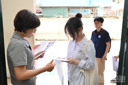 Tại Kỳ thi tốt nghiệp THPT năm 2025 (Ảnh: THẾ ĐẠI)