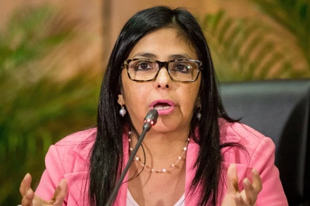 Tổng thống lâm thời Venezuela Delcy Rodriguez. (Ảnh: THX/TTXVN)