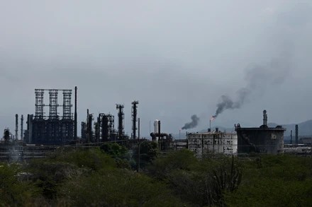 Khu liên hợp công nghiệp hóa dầu ở bang Anzoategui, Venezuela. Ảnh: THX/TTXVN