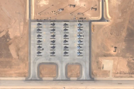 Hình ảnh vệ tinh chụp căn cứ Muwaffaq Salti. Nguồn: @planet