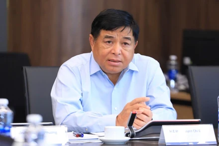 Phó Thủ tướng Nguyễn Chí Dũng tại buổi làm việc. (Ảnh: HNV)