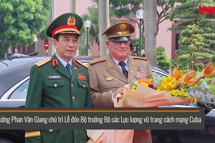 [Video] Đại tướng Phan Văn Giang hội đàm với Bộ trưởng Các lực lượng vũ trang cách mạng Cuba