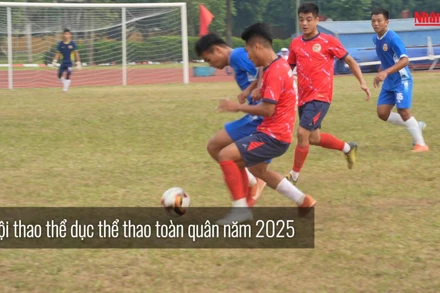 [Video] Bắt đầu các môn thi đấu tại Hội thao Thể dục thể thao toàn quân năm 2025