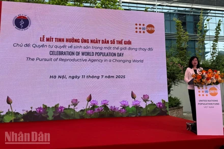 Bộ trưởng Y tế Đào Hồng Lan phát biểu tại buổi lễ.