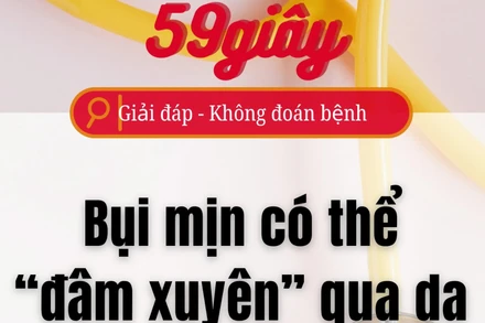 [Video] Bụi mịn có thể "đâm xuyên" qua da gây lão hóa