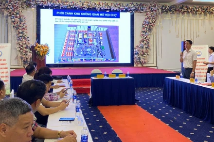 Đại diện Sở Công thương Hà Nội thông tin về sự kiện tại buổi họp báo.