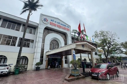 Bệnh viện Sản nhi Nghệ An nơi xảy ra sự việc.
