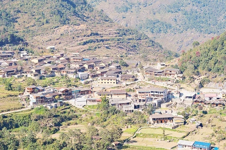 Khung cảnh Lô Lô Chải nhìn từ trên cao.