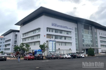 Bệnh viện đa khoa vùng Tây Nguyên, nơi xảy ra vụ việc.