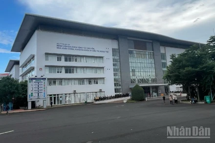 Bệnh viện đa khoa vùng Tây Nguyên, nơi xảy ra vụ việc.