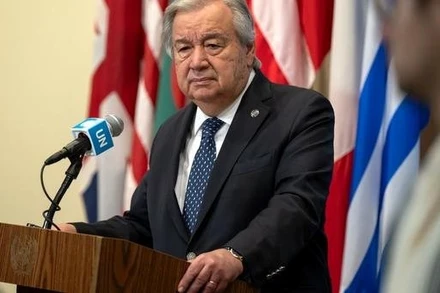 Những nỗi ưu tư hằn lên khuôn mặt Tổng Thư ký Liên hợp quốc Antonio Guterres. 