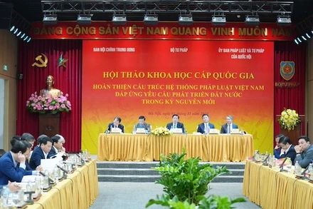 Hội thảo khoa học cấp quốc gia về "Hoàn thiện cấu trúc hệ thống pháp luật Việt Nam đáp ứng yêu cầu phát triển đất nước trong kỷ nguyên mới".