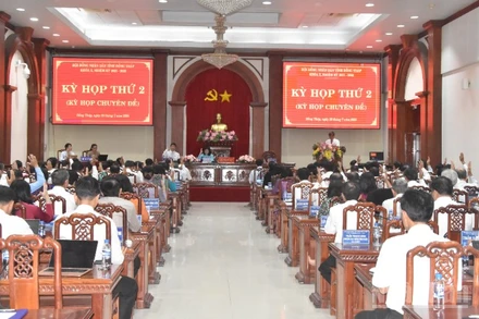 Quang cảnh kỳ họp.