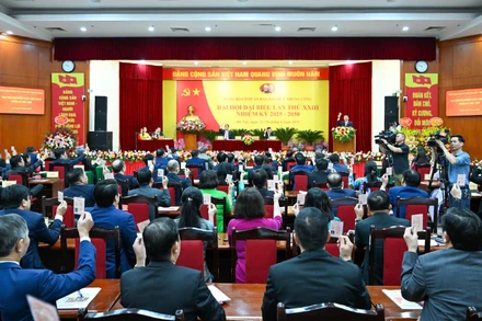 Quang cảnh Đại hội đại biểu Đảng bộ cơ quan Ban Tổ chức Trung ương lần thứ 23, nhiệm kỳ 2025-2030. (Ảnh: DUY LINH)