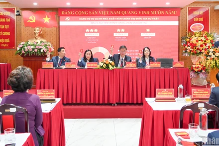 Quang cảnh Đại hội Đảng bộ cơ quan Nhà xuất bản Chính trị quốc gia Sự thật. 