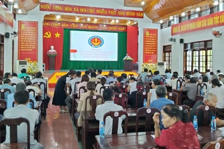 Hội nghị tập huấn tại xã Ea súp.