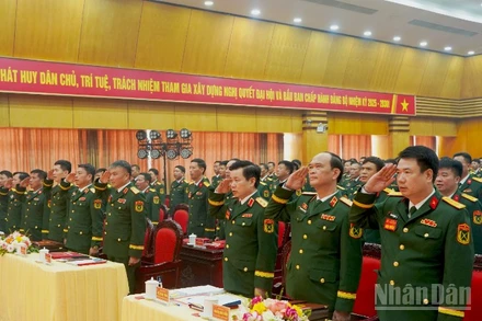 Các đại biểu dự Đại hội đại biểu Đảng bộ Binh chủng Đặc công nhiệm kỳ 2025-2030.