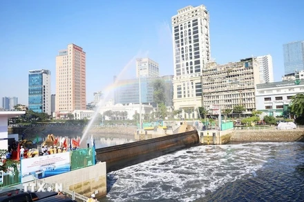 Nghi thức tái vận hành cống Bến Nghé, tái khởi động Dự án “Giải quyết ngập do triều khu vực TP. Hồ Chí Minh, có xét đến yếu tố biến đổi khí hậu-giai đoạn 1”.