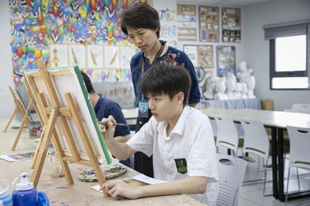 Học sinh có nhiều cơ hội trải nghiệm để khám phá năng lực bản thân. 