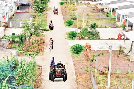 Khu dân cư liền kề chốt dân quân biên giới tại xã Thiện Hưng, tỉnh Đồng Nai. 