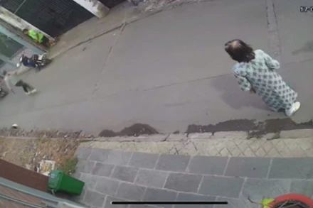 Hiện trường nơi xảy ra vụ án được trích từ camera.