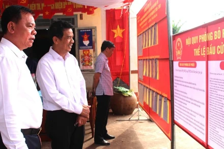 Phó Bí thư Tỉnh ủy, Phó Chủ tịch Thường trực Ủy ban Bầu cử tỉnh Võ Tấn Đức đề nghị các địa phương chuẩn bị tốt nhất cho cuộc bầu cử.