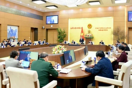 Quang cảnh một phiên họp của Ủy ban Thường vụ Quốc hội.