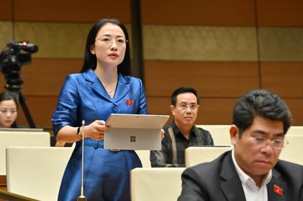 Đại biểu Quốc hội Trần Khánh Thu. (Ảnh: DUY LINH)