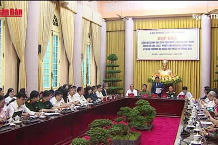 [Video] Công bố Lệnh của Chủ tịch nước về 15 luật, 1 pháp lệnh