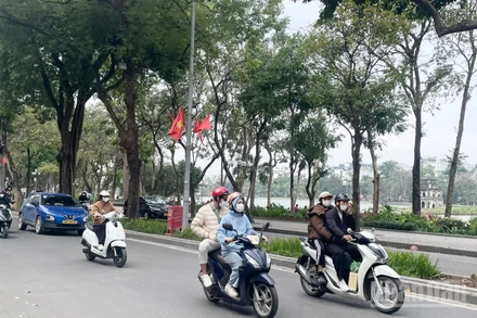 Dự báo khu vực Hà Nội đêm nay trời chuyển rét. (Ảnh minh họa: Đ.T)