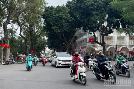 Dự báo khu vực Hà Nội có mưa nhỏ vài nơi, trời rét. (Ảnh minh họa: Đ.T)