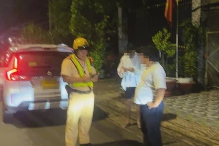 Lực lượng công an phối hợp kịp thời giải cứu anh L.