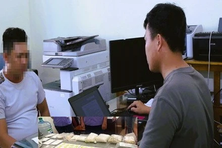 Đối tượng Nguyễn Phạm Ngọc Lâm tại Cơ quan điều tra Công an tỉnh Đồng Nai.