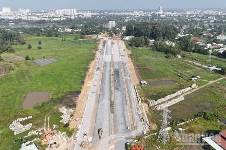 Dự án đường trục trung tâm Biên Hòa chưa thể hoàn thành do vướng công tác giải phóng mặt bằng.
